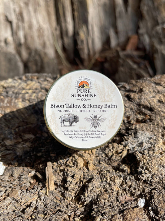 Bison Tallow & Honey Balm - 2oz